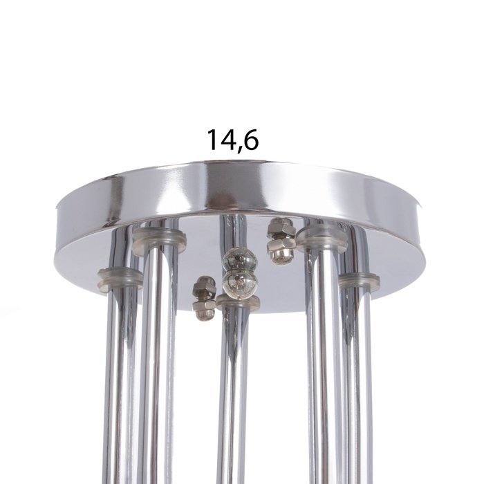 Люстра Люстра "Аура" бп 5х40Вт Е27 Хром МОДЕЛЬ: 2612363