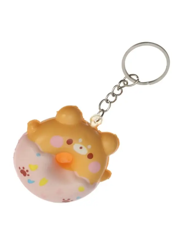 Сквиш - брелок детский &laquo;Зверята&raquo;, антистресс игрушка - мялка, МИКС