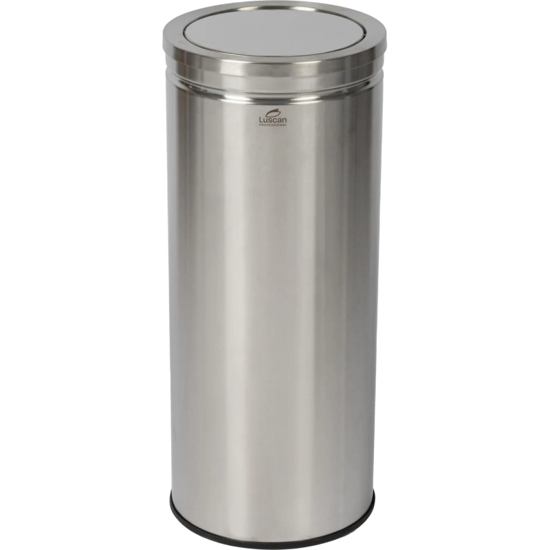Ведро мусорное (урна) с качающ.крышкой нерж.сталь Luscan Professional 30л