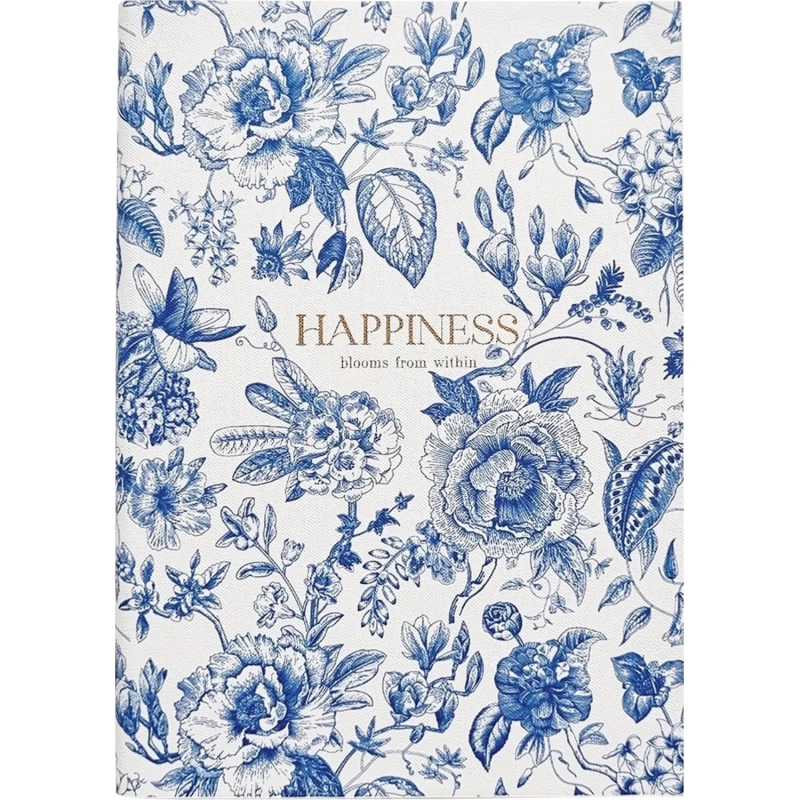 Ежедневник датированный 2026 IF 14х20см 176л, мягкий, Happiness I1732/blue