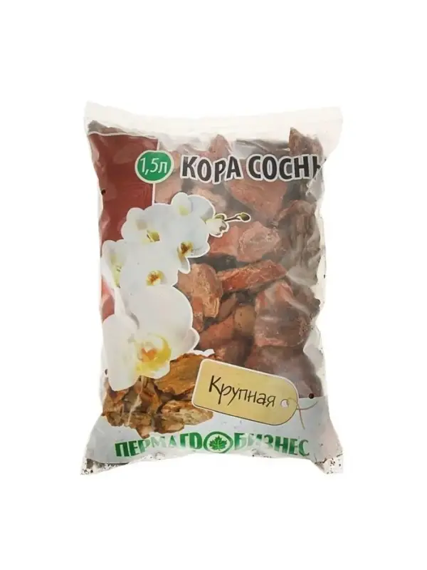 Добавка в почву &laquo;Кора сосны&raquo;, крупная, 1.5 л