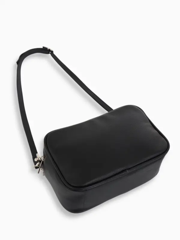 Сумка женская кросс-боди TEXTURA на молнии, 24&times;9&times;15 см, чёрная