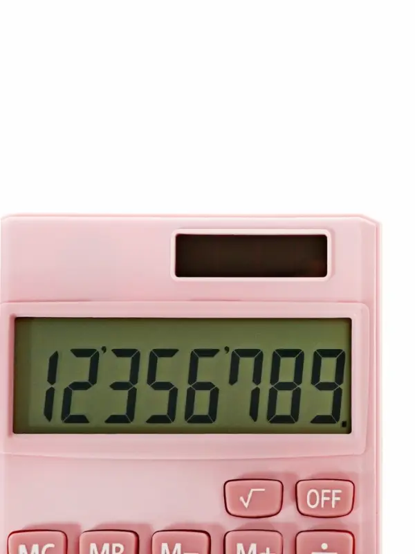 Калькулятор карманный, 08-разрядный, корпус розовый