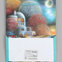 Пакет подарочный ламинированный "Город", S 18 x 23 х 10 см