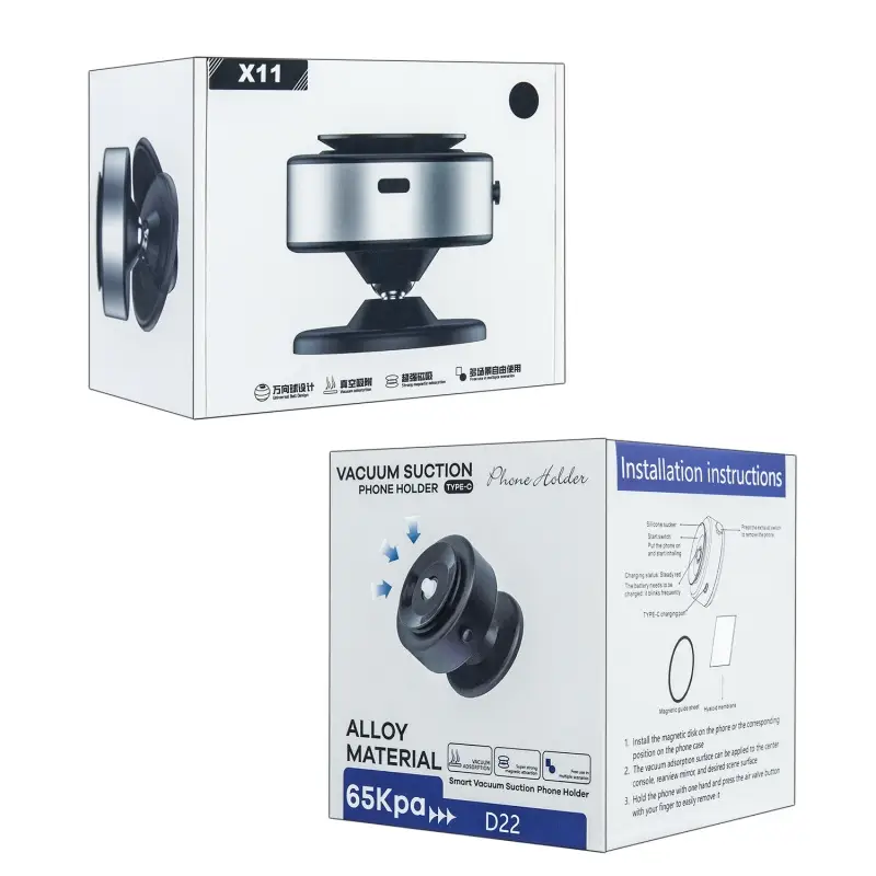 Держатель для телефона вакуумный MagSafe X11/D22 черный