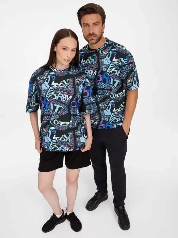 Футболка из бифлекса Morfiss с полной запечаткой на заказ, размер XS/S