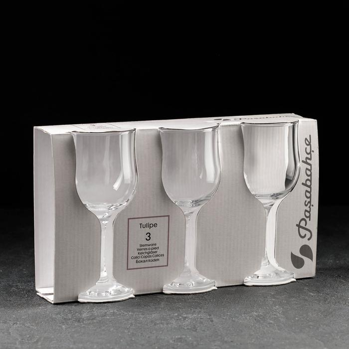 Набор стеклянных фужеров для вина Tulipe, 315 мл, 3 шт