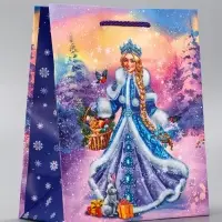 Пакет подарочный новогодний ламинированный, «Снегурочка ждет Деда Мороза» , 18×10×22.3 см Пакет подарочный новогодний ламинированный, «Снегурочка ждет Деда Мороза» , 18×10×22.3 см