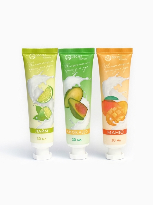 Крем для рук «Фруктовая вечеринка», набор 3 шт Крем для рук «Фруктовая вечеринка», набор 3 шт