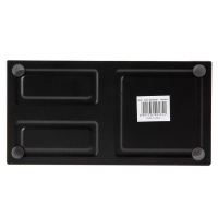 Подставка-органайзер Deli 3отдел 100x205x103 мм металл сетка черная