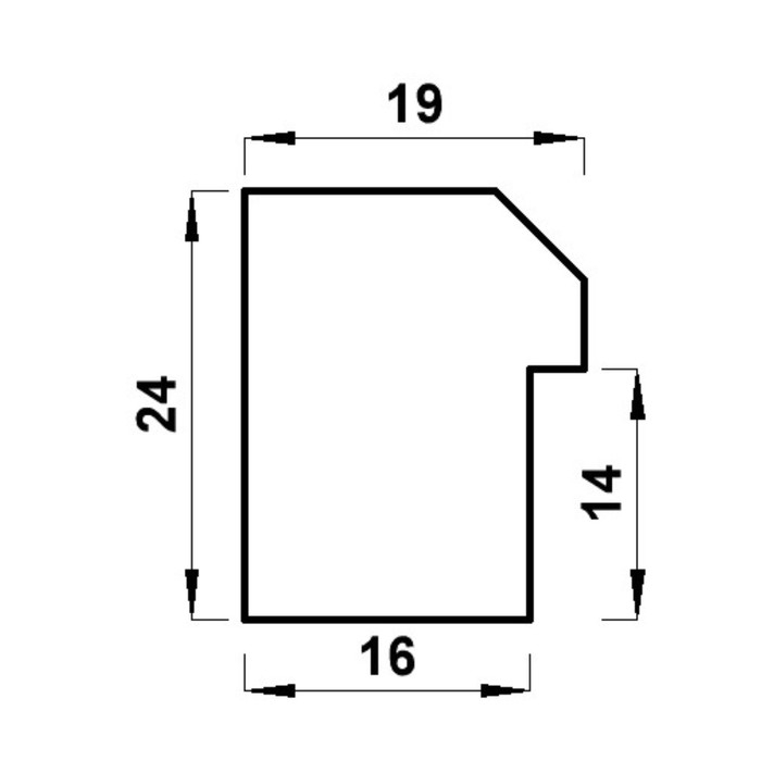 Фоторамка пластик Фоторамка пластик "МИРАМ" 40х50 см, 021 серебро (пластиковый экран)