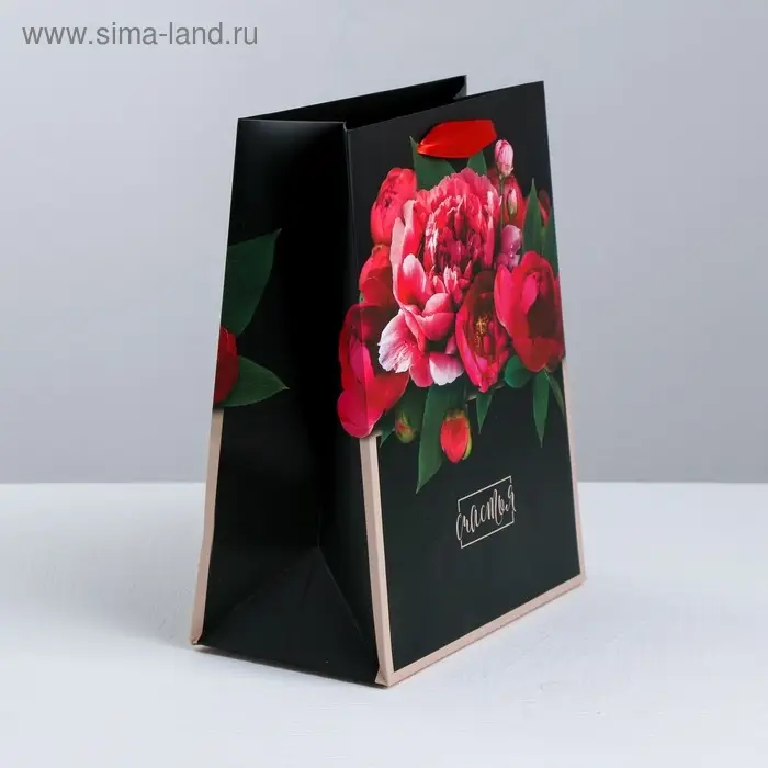 Пакет подарочный ламинированный, упаковка, «Цветочные чувства», S 12 х 15 х 5.5 см Пакет подарочный ламинированный, упаковка, «Цветочные чувства», S 12 х 15 х 5.5 см