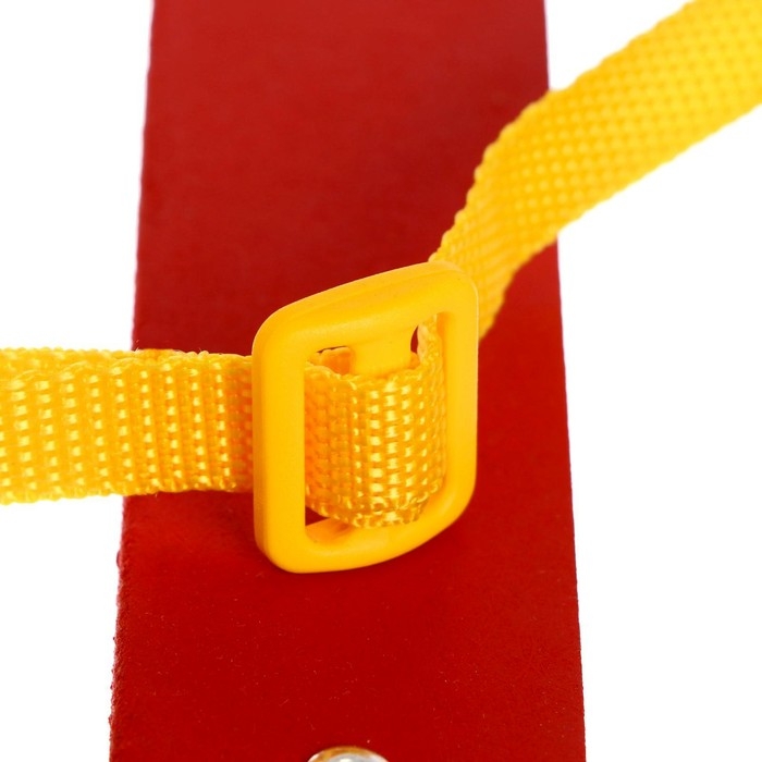 Кукольные санки с толкателем, цвет красный Кукольные санки с толкателем, цвет красный