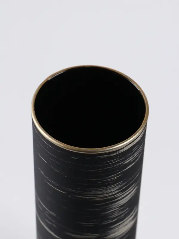 Ваза «Эстетика», h=26 см, стекло, чёрная