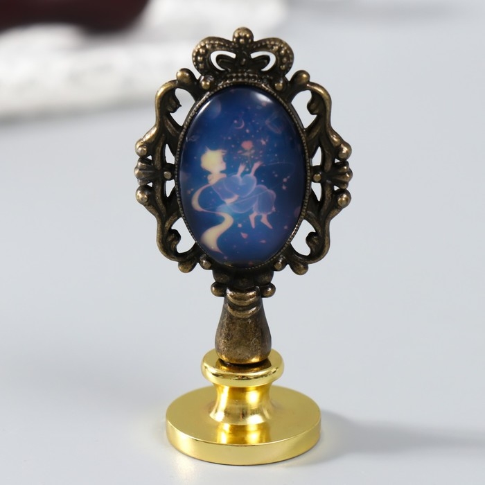 Сургучный набор "Принц" печати, ручка, ложка, маркер, воск, свеча 22х12 см