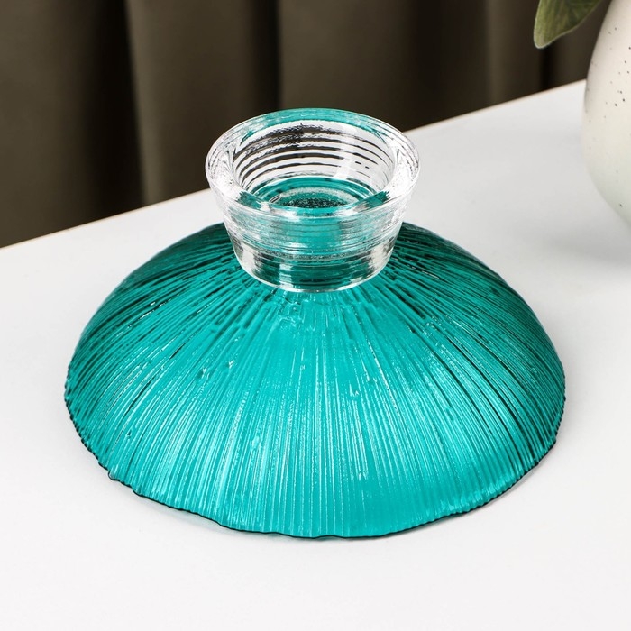 Ваза стеклянная для фруктов «Фейерверк», 350 мл, 15×7,5 см, цвет изумрудный Ваза стеклянная для фруктов «Фейерверк», 350 мл, 15×7,5 см, цвет изумрудный