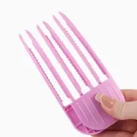 Зажимы для прикорневого объёма волос (наб 2шт цена за наб) розовый пластик накл QF