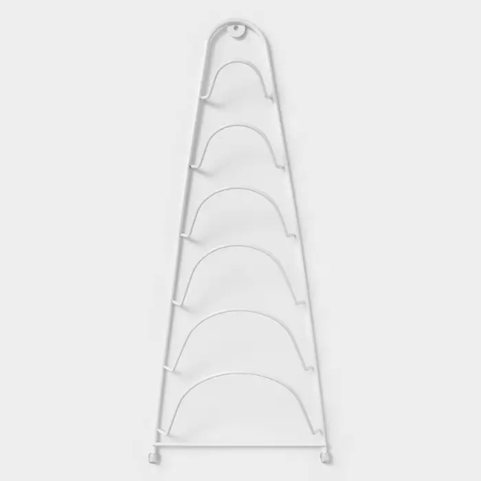 Подставка для крышек подвесная, 19.5&times;9&times;46 см, белая