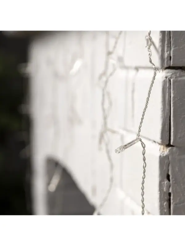 Гирлянда &laquo;Бахрома&raquo; 1.8&times;0.5 м, IP20, прозрачная нить, 48 LED, свечение мульти, 8 режимов, 220 В