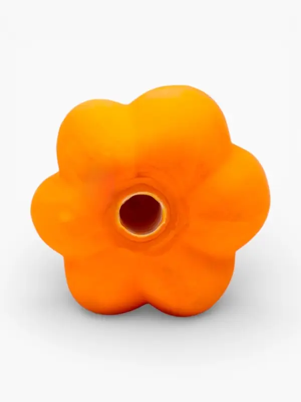 Пищащая игрушка для собак &laquo;Тыква&raquo;, 13 см, латекс, оранжевая