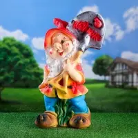 Садовая фигура из гипса &laquo;Гном с лопатой ВЕЛКОМ&raquo;, 70&times;31&times;38 см, МИКС