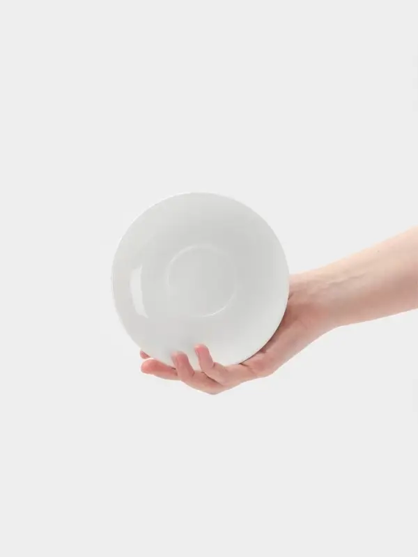 Блюдце Hanna Kn&ouml;vell, d=14.3 см, к чашке 200 мл, фарфор, белое