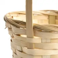 Корзина плетёная, d=17&times;9&times;30 см, бамбук