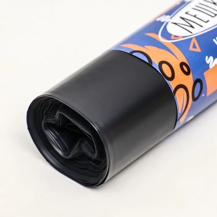 Мешки для мусора в рулоне &laquo;UpakLand&raquo; 60 л, черные, ПВД, толщина 40 мкм, 10 шт., 50&times;80 см