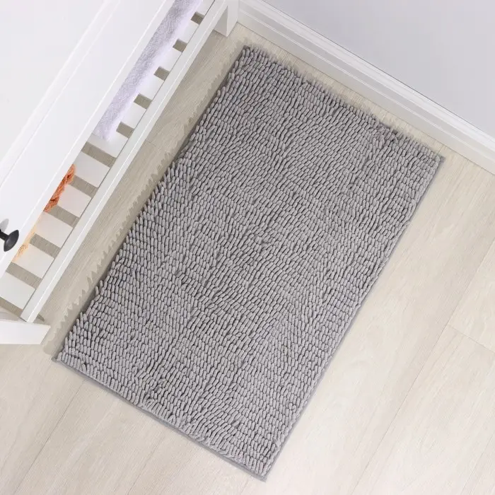 Коврик для дома Доляна &laquo;Букли длинные&raquo;, 50&times;80 см, длина букли 2 см, светло-серый