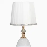 Лампа настольная &laquo;Ким&raquo; 1&times;40 Вт Е27 1&times;5 Вт LED белый/золото 23&times;23&times;40 см