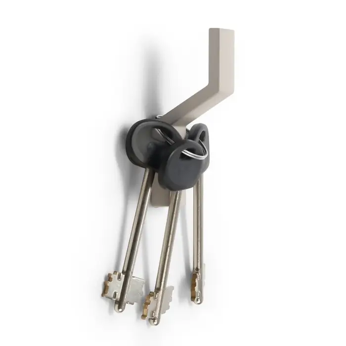 Крючок мебельный CAPPIO TRANQUILITY, однорожковый, серый