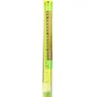 Набор пластиковых линеек Calligrata, 4 штуки (15, 20, 25 и 30 см), прозрачные, МИКС