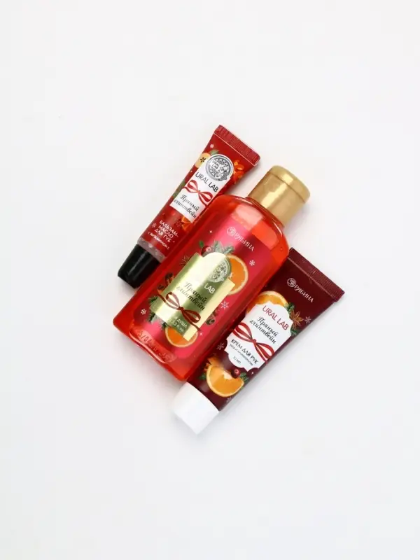 URAL LAB Арома Саунд Набор гель для душа, крем для рук и бальзам для губ, глинтвейн URAL LAB Арома Саунд Набор гель для душа, крем для рук и бальзам для губ, глинтвейн