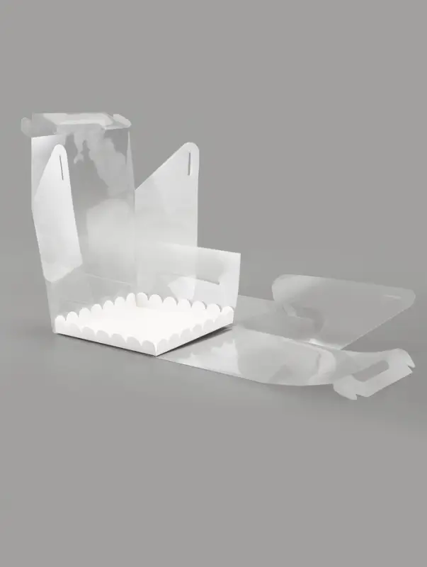 PVC Коробка для торта, прозрачная, 20&times;20&times;20 см