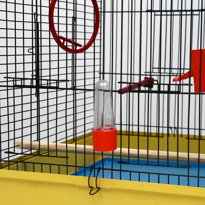 Клетка для попугая Клетка для попугая "Фиона", 3 яруса, 48 х 38 х 53 см, микс цветов