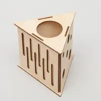 Домик для грызунов &laquo;Сыр&raquo;, 12.5&times;11.5&times;11 см, дерево