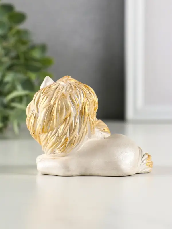 Фигура гипс Фигура гипс "Пони мама" 9х7х6 см, перламутр