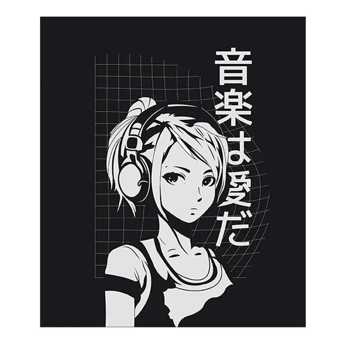 Тетрадь 48 листов в клетку Calligrata TOP &laquo;Аниме ч/б&raquo;, обложка мелованный картон, ТВИН-лак, блок офсет, белизна 95%, МИКС