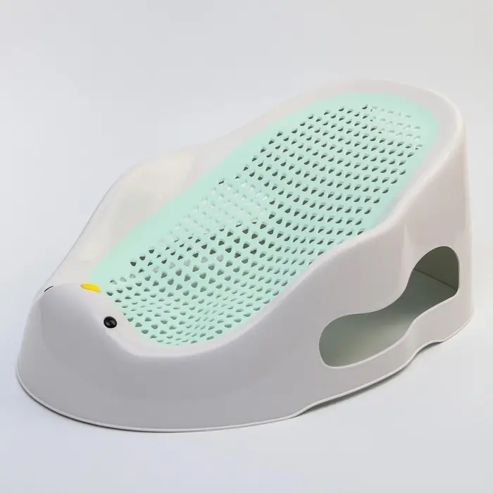 Горка для купания новорожденных Крошка Я, 0-6 мес., р-р 43&times;30&times;19 см, белый/мятный