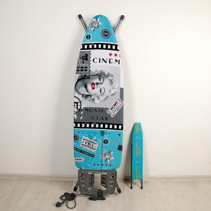 Доска гладильная Nika «Эльза де люкс», 124×40 см, металл, регулируемая высота до 93 см рисунок микс Доска гладильная Nika «Эльза де люкс», 124×40 см, металл, регулируемая высота до 93 см рисунок микс