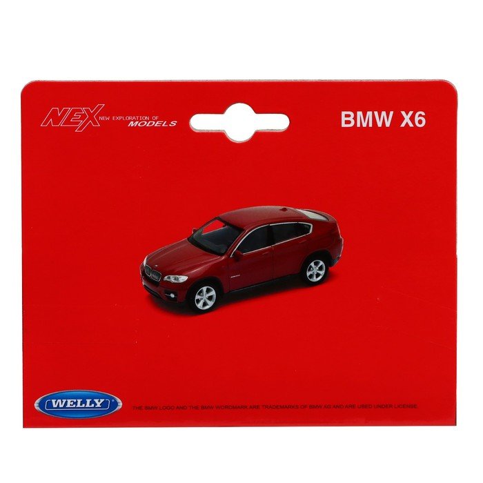 Модель машины BMW X6, масштаб 1:34-39, МИКС Модель машины BMW X6, масштаб 1:34-39, МИКС