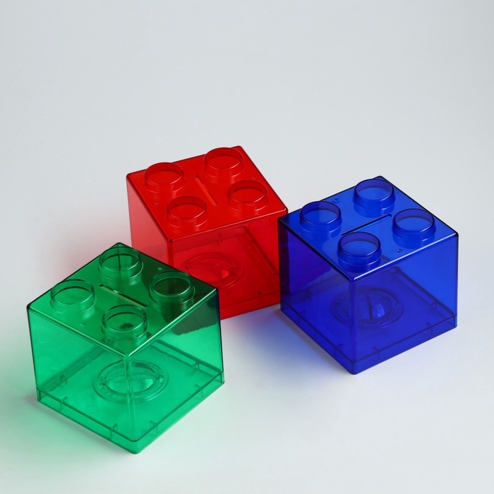 Копилка конструктор, красная Копилка конструктор, красная