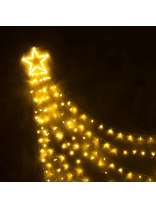 Светодиодная фигура &laquo;Комета&raquo; 3.5 м, пластик, 9 нитей, 31 В, свечение тёплое белое