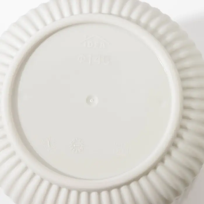 Горшок для цветов с поддоном &laquo;Вельвет&raquo;, 1,6 л, d=14 см, цвет белый ротанг