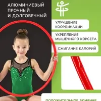 Обруч для художественной гимнастики, d=75 см, цвета МИКС