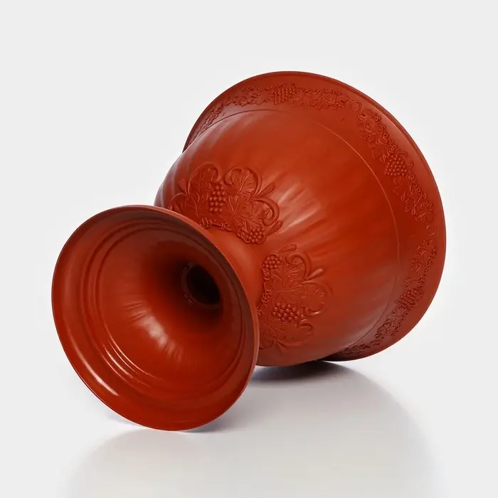 Вазон для цветов &laquo;Ангара&raquo;, 12 л, d=35 см, h=36 см, пластик, терракотовый