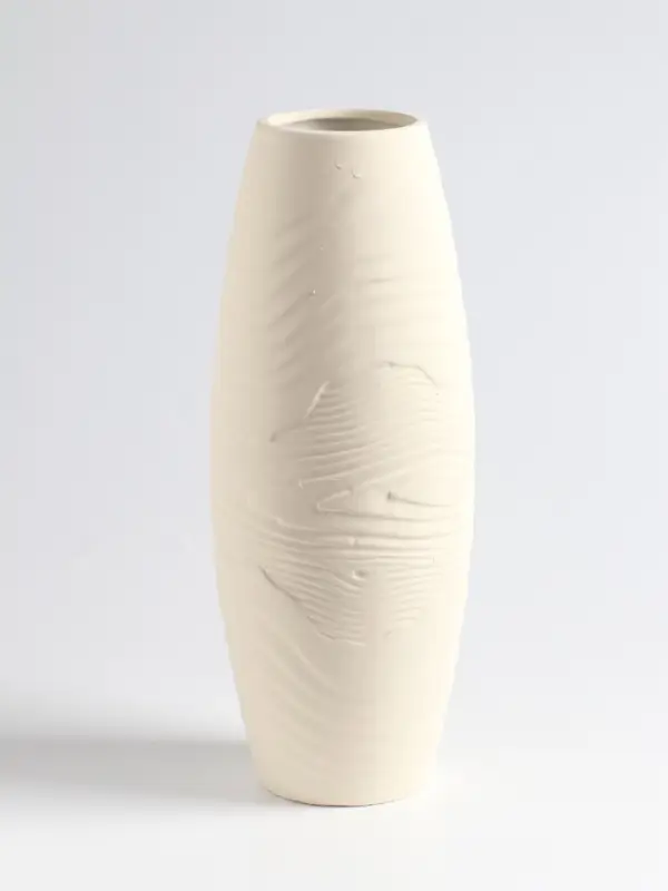 Ваза «Бего», классик, 27×9 см, керамика, бежевая Ваза «Бего», классик, 27×9 см, керамика, бежевая