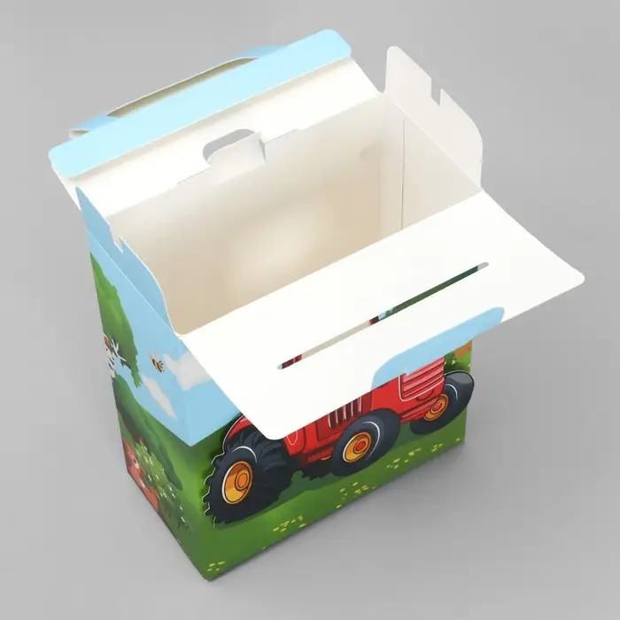 Коробка подарочная складная, упаковка, «Красный трактор», 18 x 15 x 7.5 см Коробка подарочная складная, упаковка, «Красный трактор», 18 x 15 x 7.5 см
