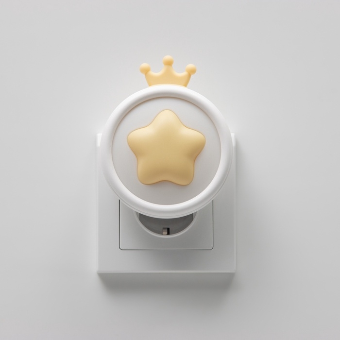 Ночник Ночник "Королевская звезда" 1Вт LED датчик света 7х8х10см