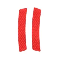 Наклейка на авто, светоотражающая, 13.5×2.5 см, красный, набор 2 шт.